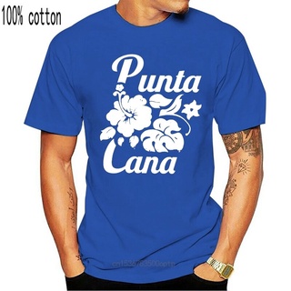 เสื้อยืดคอกลม ผ้าฝ้าย 100% พิมพ์ลาย Punta Cana Vacation สําหรับผู้ชายS-5XL