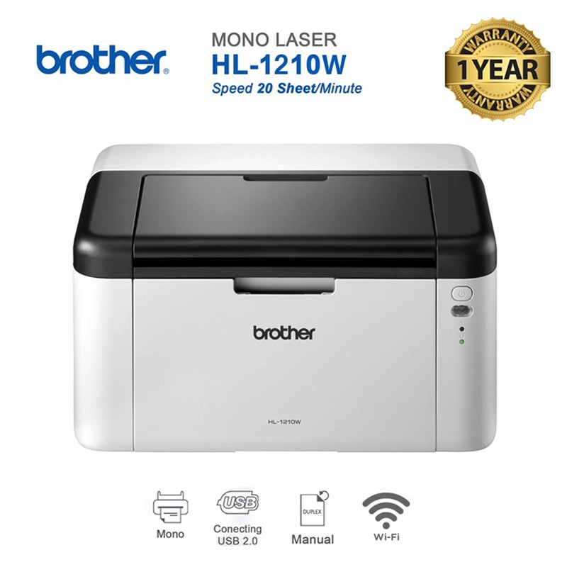 เครื่องพิมพ์เลเซอร์ ขาวดำ Brother HL-1210W
