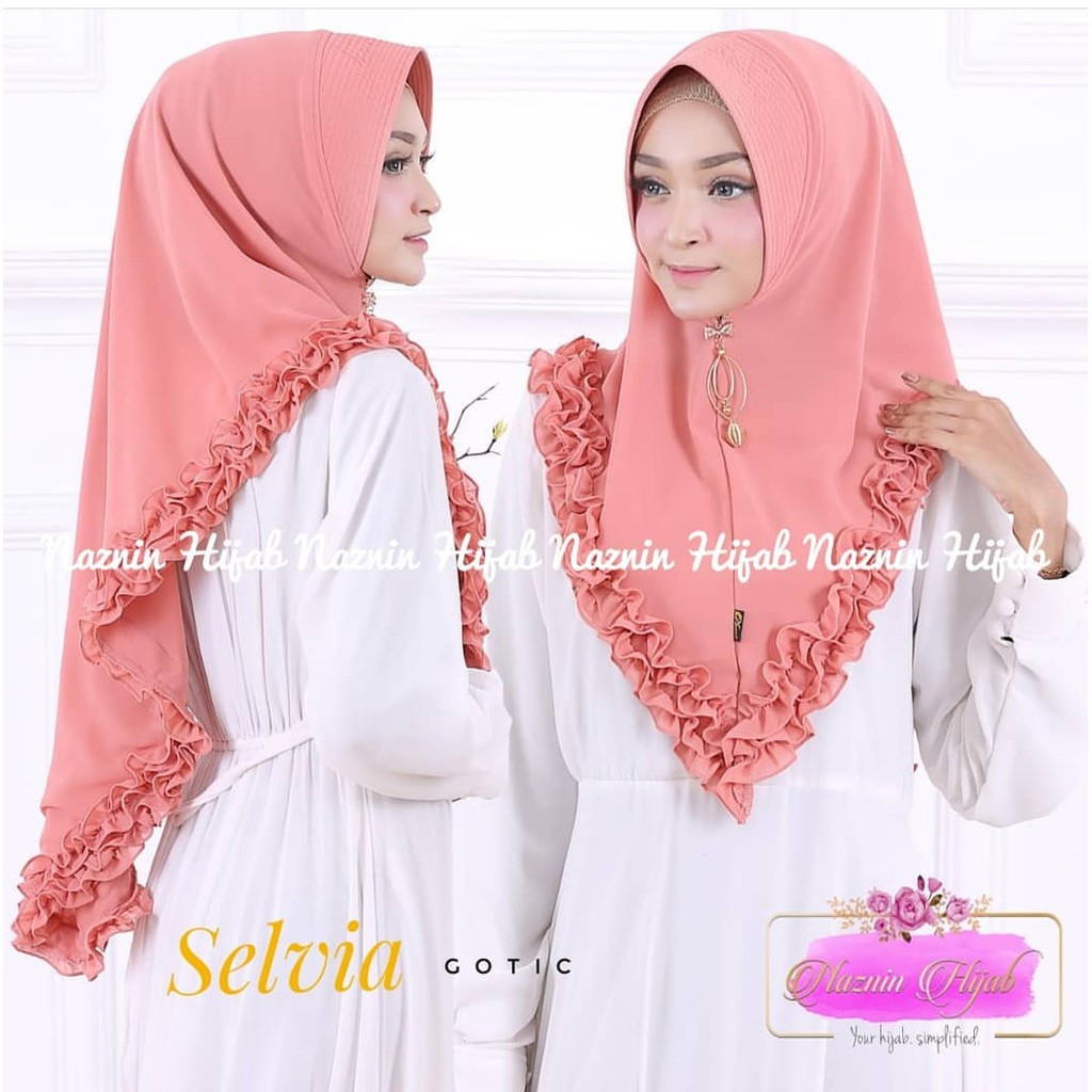 ผ้าคลุมสําเร็จรูป / HIJAB SELVIA BEMPEL / HIJAB ใหม่ล่าสุด / แฟชั่น HIJAB