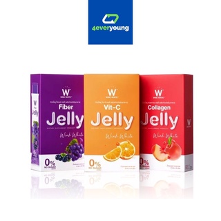 WINK WHITE Fiber Jelly ไฟเบอร์เจลลี่ ดีท็อคล้างสารพิษ ควบคุมน้ำหนัก ขับของเสีย ทำความสะอาดลำไส้ 1 กล่อง 5 ซอง