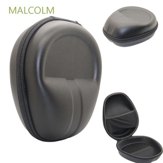 Malcolm กระเป๋าเคสสีดําสําหรับใส่จัดเก็บหูฟังหูฟังหลากสีสัน