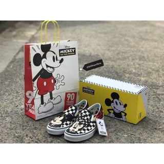 รองเท้าผ้าใบ VANS Slip On Mickey Mouse สินค้าตรงปก100% มีสินค้าพร้อมส่งไซส์36-44 มีประกันสินค้าทุกคู่