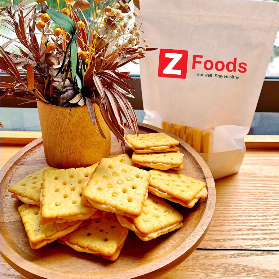 แครกเกอร์ชีส ขนมคแครกเกอร์ชีส ขนมปัง Cheese Nougat Cracker