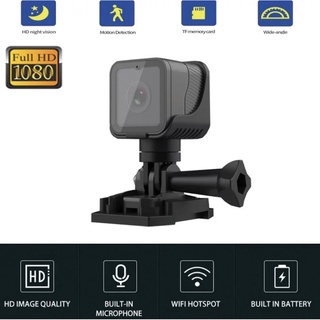 พร้อมส่ง CS03 กล้องติดรถ Ultra HD 1080P WiFi กล้องวิดีโอกล้องกีฬากลางแจ้งกล้องNight Vision motion Detection