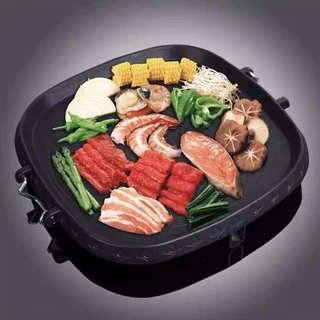 กระทะย่าง กระทะทรงกลม ขนาด 32 ซม มีรูตรงกลางเพื่อให้น้ำมันไหลออก ช่วยลดน้ำมันในอาหาร