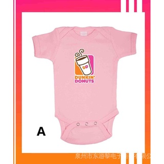 Dunkin DONUT ชุดเด็กทารก พิมพ์ลาย