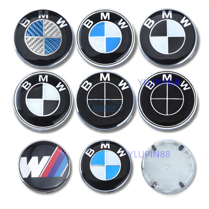รถศูนย์ล้อขอบหมวก 56 60 68 มม.ฝาครอบสัญลักษณ์อัตโนมัติป้ายล้อสติกเกอร์ Trim สําหรับ Bmw Series X1 X2