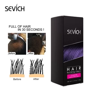 SEVICH Hair Fiber 40g ผงไฟเบอร์ เพิ่มเส้นผม สำหรับ หัวล้าน ผมบาง เสริมความมั่นใจ