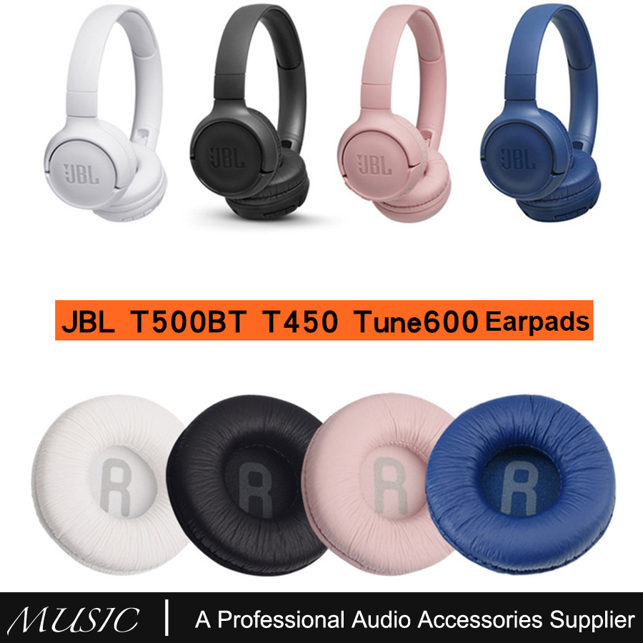 อะไหล่แผ่นเบาะหูฟังหนัง แบบเปลี่ยน สําหรับ JBL JR300 T450BT T500BT Tune600