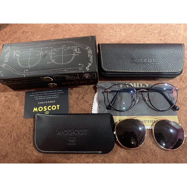 Moscot zev 52 พร้อมคลิปออนกันแดด
