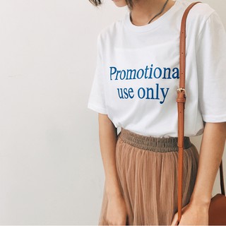 เสื้อยืดแขนสั้น สไตล์เกาหลี สกรีนลาย Promotional use only