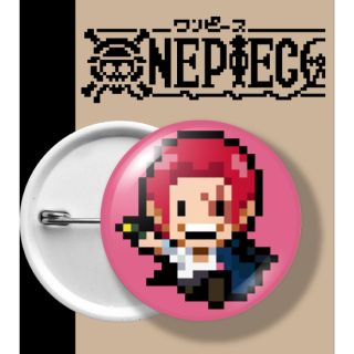 ONE PIECE BADGE PIXEL เข็มกลัด วันพีช แชงค์ shanks