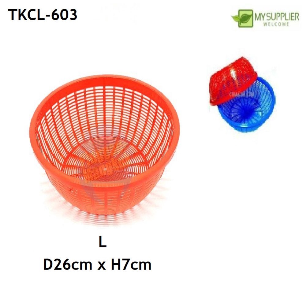 กระชอนพลาสติก (LARGE) W26cm*H7cm