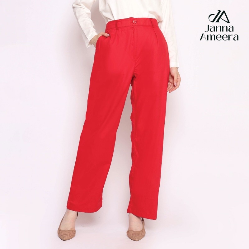 Janna Ameera - Xena Pants สีแดง