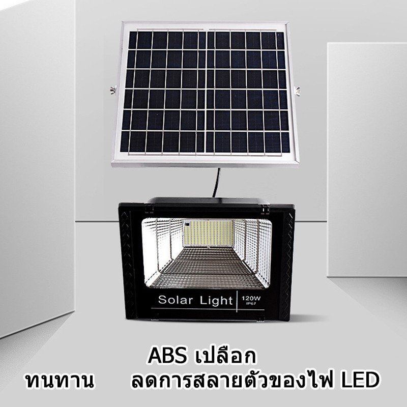 ไฟ Solar Light 45-200W ไฟสปอร์ตไลท์ กันน้ำ ไฟ Solar Cell ไฟ led โซล่าเซลล์ สปอร์ตไลท์ ไฟสวนกลางแจ้ง 