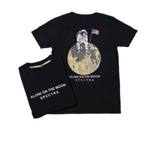 ใส่โค้ดAPRTSS4ลดทันที20% เสื้อยืด เสื้อยืดไซส์ใหญ่ M-6XL THE STREET ลาย Alone on the moon คอตตอนแท้ 100% (สินค้าพร้อมส่