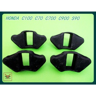 HONDA C100 C70 C700 C900 S90 ABSORBER REAR WHEEL HUB SET (4 PCS.) // ยางกันกระชาก ยางดุมหลัง (4 ตัว)