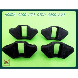 HONDA C100 C70 C700 C900 S90 ABSORBER REAR WHEEL HUB SET (4 PCS.) // ยางกันกระชาก ยางดุมหลัง (4 ตัว)