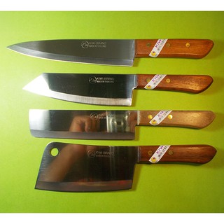 มีดทำครัวกีวี Kiwi ชุด 4 อัน เบอร์ 172 173 830 288 ใบมีดสแตนเลสไม่เป็นสนิมด้ามไม้ Chefs Knives Cooking Knive Kiwi Set 4