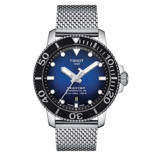 Tissot Seastar 1000 Powermatic 80 ทิสโซต์ ซีสตาร์ 1000 สีน้ำเงิน เงิน T1204071104102 นาฬิกาผู้ชาย