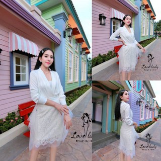 050 ชุดออกงาน ชุดสีขาว ชุดสีแดง Love lady
