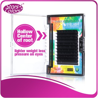Stars colors ขนตาปลอม นุ่ม สำหรับต่อขนตา