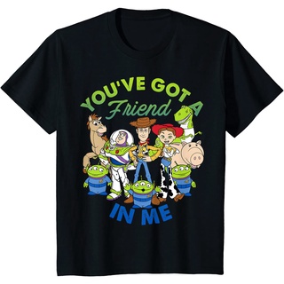 เสื้อยืดผ้าฝ้ายพรีเมี่ยม เสื้อยืด พิมพ์ลายกราฟฟิค Disney Pixar Toy Story