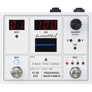 Free The Tone PA-1QB Programmable 10 Band EQ for Bass