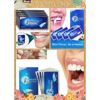 แผ่นฟอกฟันขาว 3D White Teeth Whitening Strips แผ่นแปะฟอกฟันขาว ฟอกสีฟัน (A12-03-14)