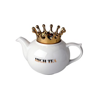 DD4Uกาน้ำชาพอร์ซเลน GOLD QUEEN HIGH TEA POT (500CC)