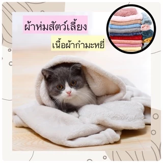 AL-314 ผ้าห่มกำมะหยี่ ผ้าห่มสัตว์เลี้ยง สุนัข ของใช้หมา ของใช้แมว มี2ขนาด คละสี พร้อมส่ง