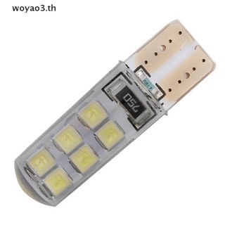 [woyao3] หลอดไฟซีนอน LED T10 W5W 12-SMD 2835 10 ชิ้น [TH]