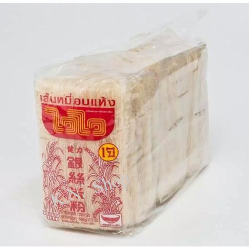 K.N. Shop ﻿ไวไว เส้นหมี่อบแห้ง ขนาด  500 กรัม ( แพ็ค 3 ห่อ )