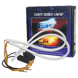 2 ชิ้น/ล็อต LED รถ DRL 30/45/60 ซม. สีขาวเลี้ยวสีเหลืองเลี้ยวเดี่ยว LightFlexible StripS Light Daytime Running ไฟหน้าขับรถ