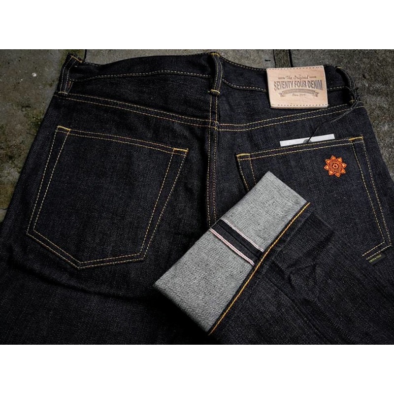 74 Denim รุ่น.สุริยันกระบอกตรง 16Oz ยีนส์ผ้าดิบแบรนด์ไทยของแท้