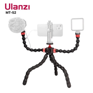 Ulanzi MT-52 ขาตั้งกล้อง รูปปลาหมึก แบบยืดหยุ่น พร้อมแขนขยาย Vlog สําหรับสมาร์ทโฟน GoPro Insta360 ONE DJI