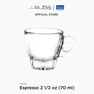 JJGLASS - (Ocean) P02442 Espresso  [1กล่อง (6ใบ)] - แก้วเอสเปรซโซ่ แก้วโอเชี่ยนกลาส Coffee Espresso Cup Ocean Glass P02442 Coffee Espresso Cup 2 1/2 oz. ( 70 ml. ) บรรจุ 6 ใบ