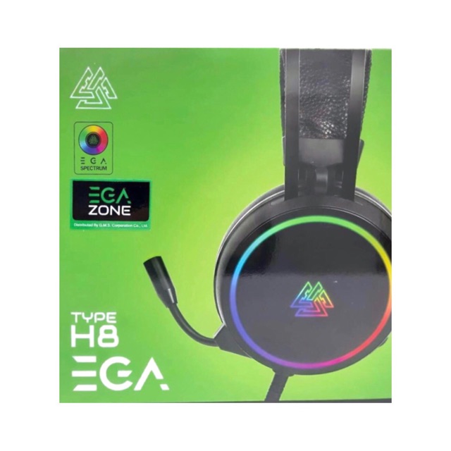 SALE EGA TYPE H8 Gaming Heaset หูฟังเกมมิ่ง 7.1 Spectrum LED #คำค้นหาเพิ่มเติม กล้องเว็บแคม คีย์บอร์ดเกมมิ่ง NUBWO Orico HUB EGA TYPE สวิตซ์ฮับ