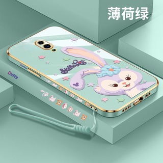 ใหม่ เคสโทรศัพท์มือถือ ชุบไฟฟ้า กันลื่น กันสกปรก พร้อมสายคล้อง สําหรับ oppo reno reno 2 reno z reno 3 reno3 pro reno 2z reno 2f