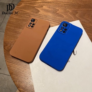 เคสซิลิโคนนิ่ม TPU ขอบตรง สีพื้น สำหรับ Redmi Note 12 11 11T Pro Plus Pro+ 11s 4G 5G 2023