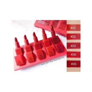 พร้อมส่ง ยกเซต ลิป3CE RED RECIPE LIP COLOR mini