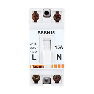 เบรกเกอร์ เบรกเกอร์ B-TICINO BSBN15 15A เบรกเกอร์ ตู้ไฟ งานระบบไฟฟ้า CIRCUIT BREAKER B-TICINO BSBN15 15A