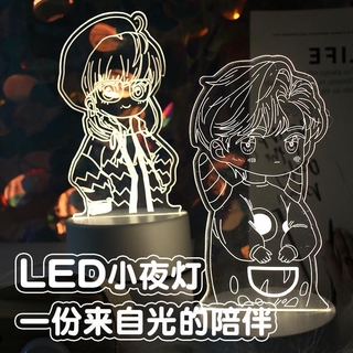 พวงกุญแจหลอดไฟ led ปรับได้ 3 สีสําหรับ Xiao Zhan night light