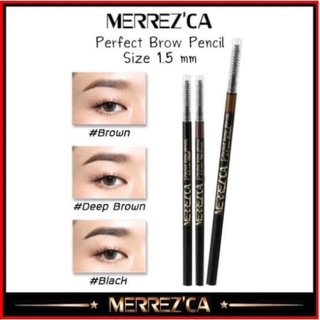 Merrezca Perfect Brow Pencil 1.5 mm ดินสอเขียนคิ้ว เมอเรสก้า