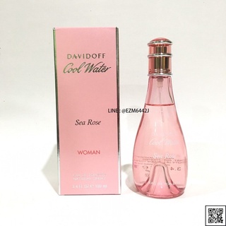 น้ำหอมแท้ DAVIDOFF COOL WATER SEA ROSE FOR WOMEN EAU DE TOILETTE SPRAY 100 ML ของใหม่ กล่องขาย เหมือนกับห้าง