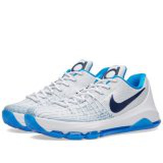 NIKE รองเท้าบาส ฟิตเนส NIKE KD8 ลิขสิทธิ์แท้ สี WHITE/PHOTO BLUE/MIDNIGHT NAVY