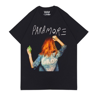 เสื้อยืดพรีเมี่ยม พิมพ์ลาย Paramore Band