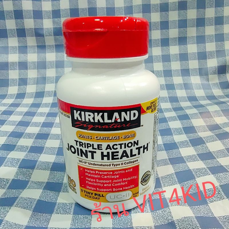exp.04/2028) Kirkland JOINT health 110เม็ดจิ๋ว หล่อลื่นเสริมซ่อมสร้างบำรุงเข่า ด้วยคอลลาเจน+ไฮยาลูรอ