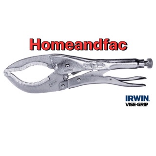IRWIN VISE-GRIP คีมล็อคปากกว้าง ปากโค้ง 12LC 12” VISE GRIP จับท่อกลม