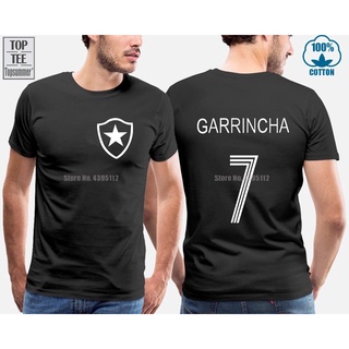 เสื้อแฟชั่นผญ - GarrinchaTพื้นฐานบราซิลBotafogoนักฟุตบอลตํานานCamisetaนักฟุตบอลเปเล่ฟิตร่างกายยาวที